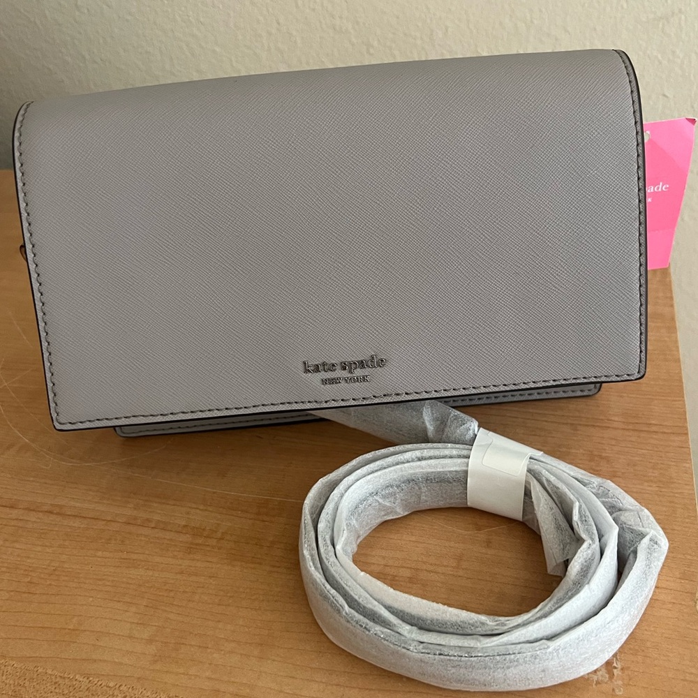 Kate Spade SoftTaupe Convertible Crossbody Bag